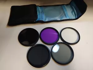 Andoer 58mm 5 Pcs Filter Kit ( UV, FLD, ND2, ND4, ND8 ) - Picture 1 of 4
