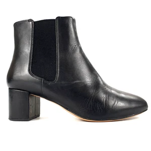 Clarks Botines Cuero Negro Tacones Talla 8 E Ancho - Imagen 1 de 12
