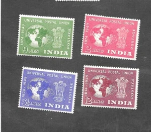 INDIA 1949 U.P.U SET GIBONES MH Nº 325-328 c£26+ - Imagen 1 de 2