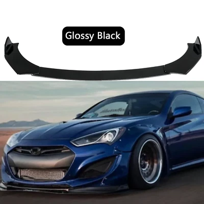 For Hyundai Genesis Coupe Front Bumper Lip Splitter Spoiler Diffuser Body Kit - Image 1 of 4