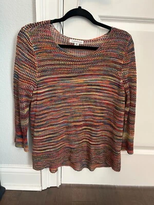 John Paul Richard Women's Pullover Lightweight Colorful Sweater Size M Medium - Image 1 of 4