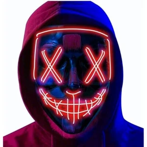 Halloween Party Requisiten Cosplay LED Kopfbedeckungen Maske Kinder Erwachsene - Bild 1 von 9