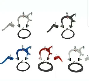 1 NEW ANODIZED HAND BRAKES FOR 20"BMX BICYCLES,MX,COMPLETE,PIC COLOR at checkout - Picture 1 of 4