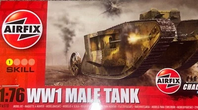 AIRFIX 01315V  1/76  WW1 MALE TANK Mk.1  (bagged)  - Image 1 of 4