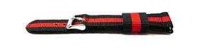 Bracelet 20 MM En en Nylon pour Samsung Galaxy Watch 4 Smartwatch en Bleu Rouge - Photo 1/3