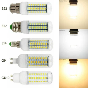 LED Maïs Ampoule E27 E14 B22 G9 GU10 5W 7W 9W 12W 15W 25W 28W 5730 SMD Lampe NS - Imagen 1 de 13