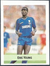 THE SUN SOCCER 1990/91- #277-WIMBLEDON-ERIC YOUNG