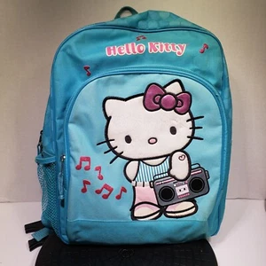 VINTAGE Y2K 2005 SANRIO HELLO KITTY GHETTOBLASTER JAMMIN RUCKSACK 15"X12" - Bild 1 von 13