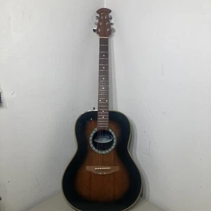 Guitare acoustique Ovation Celebrity CC11 avec étui de voyage marron MANQUE 1 CORDE - Photo 1/13