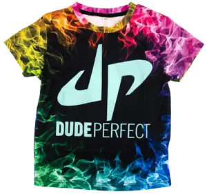 NEW Kid's Dude Perfect (Style 2) Lightweight Print T-Shirt - Picture 1 of 4