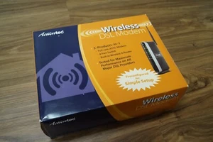 ACTIONTEC MODEM-ROUTER 4-PORT ETHERNET GT724-WGR ADSL ADSL2 ADSL2+ H3.1 - Picture 1 of 9
