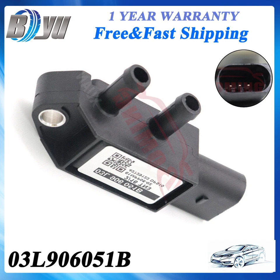 Nuevo SENSOR DE PRESIÓN DIFERENCIAL DPF para Audi Volkswagen 03L906051B Foto 1 de 4