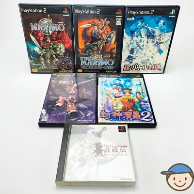 PS1 PS2 Maximo Musashiden Mystic Heroes Houshin Engi NTSC-J Japanese PlayStation - Image 1 of 4