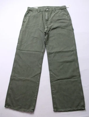 Gap Men's Baggy Slouch Carpenter Denim Jeans EJ3 Dark Green Size 33 X 30 NWT - Image 1 of 4