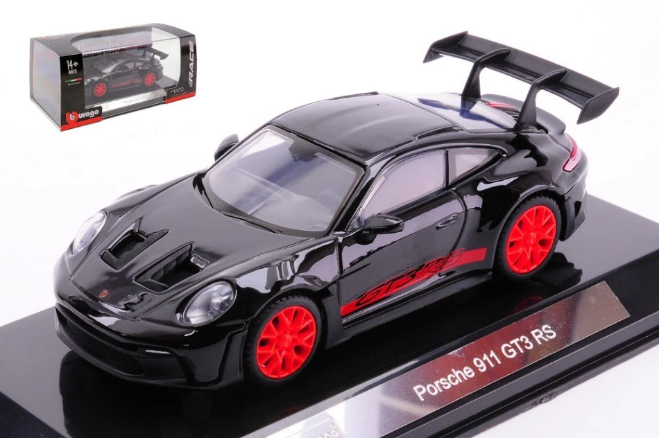 Porsche 911 GT3 RS Negro 1:43 Modelo BBURAGO - Imagen 1 de 1