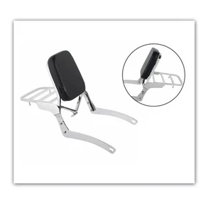 Backrest Sissy Bar Motorcycle Rear For Yamaha Virago XV125 XV250 1998-2010 - Picture 1 of 18