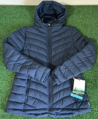 Sunice Reanne Thermal 3M Hooded Down Jacket Women's Size Small Navy Blue, New - Image 1 of 4