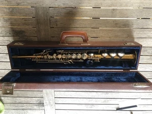 Sopran Saxophon weh und es Gold Messing - Bild 1 von 12