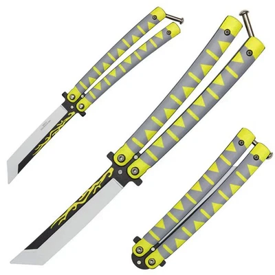 Treinador de borboletas 8,75" | Demon Slayer (Zenitsu) | Amarelo/cinza | Lâmina maçante - Imagem 1 de 4