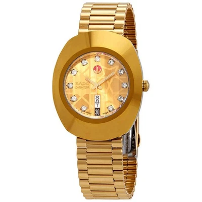 Reloj para hombre Rado The Original automático esfera dorada oro amarillo PVD R12413503 Foto 1 de 3