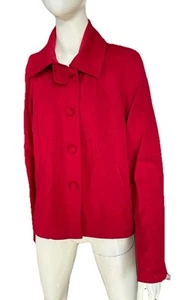 Henry New York Blazer Jacke / Rubinrot / Größe L / Vintage - Bild 1 von 6