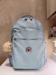 NWT Kipling Seoul 15" laptop Large Backpack in Bride light Blue 45cm - Picture 1 of 9