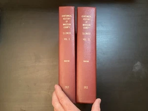 Centennial History of Madison County IL 2 Vol Reprint Set of 1912 Norton Ed. - Foto 1 di 24