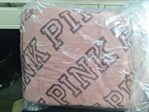 New PiNK 50x60 SHERPA BLANKET NEW - Picture 1 of 3