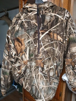 Cabelas Pullove Para Hombre 2XL Camuflaje Dry-Plus Realtree Advantage Max-4 HD Caza Lluvia Foto 1 de 4