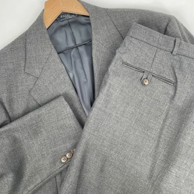 Traje Polo Ralph Lauren Vintage Años 90 2 Piezas Para Hombre 48R 42x30 Hecho en EE. UU. Lana Gris Foto 1 de 4