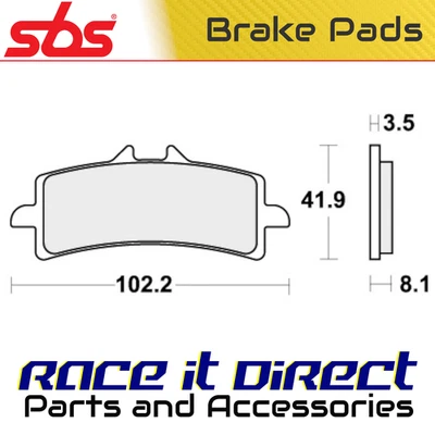 Тормозные колодки для KTM 1290 SUPERDUKE R SE СПЕЦИАЛЬНОЕ ИЗДАНИЕ ABS 2016 Fr DS-2 RR SBS - Изображение 1 из 4