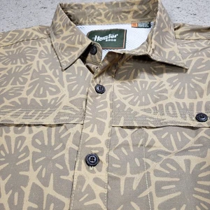 Howler Bros Shirt Mens XL Green Palapa Tech Hawaiian Tropical Camp Casual - Picture 1 of 12