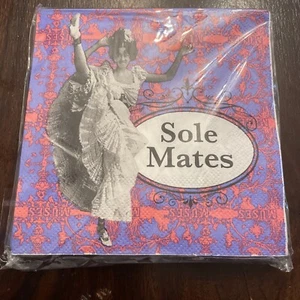 Krewe of Muses Napkins 2023 Sole Mates Pink Purple Sealed One unopened package - Picture 1 of 3