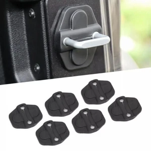 Door Lock Cover For 2018-2024 Jeep Wrangler JL 2020-2024 Gladiator JT 6pcs - Picture 1 of 12
