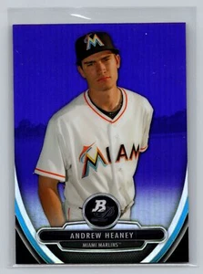 2013 Bowman Platinum #BPCP87 Andrew Heaney Chrome Prospects Purple Refractors - Picture 1 of 2