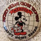 1930'S Wde Mickey Mouse Globe Trotters Member Celuloid Pin Kay Kamen Beautiful!
