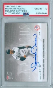Mariano Rivera 2019 Topps Now #OS64 Autograph PSA DNA Gem Mint 10 Auto - Picture 1 of 2