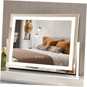 Large Vanity Mirror with Lights, 4-Sides LED Lighted Makeup Mirror,3 Color - Picture 1 of 8