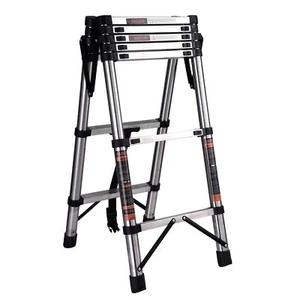 6.5 Ft Collapsible Ladder For Rv Aluminum Collapsible Ladder 330lbs Gorgeously- - Picture 1 of 6