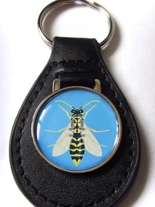 WASP WASPS INSECT INSECTS KEY FOB KEYFOB KEYRING GIFT - Picture 1 of 4