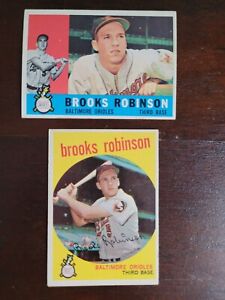 Brooks Robinson 1959 1960 Sharp Topps Cards HOF Legend Orioles