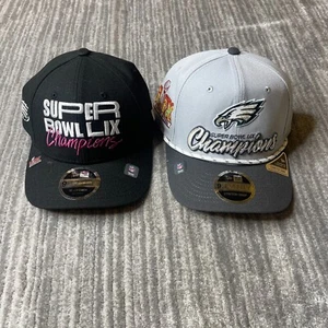 Philadelphia Eagles Hat Bundle New Era Super Bowl 59 LIX Champions Parade Locker - Picture 1 of 14