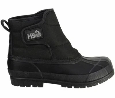 Hy Land Pacific kurze gepolsterte isolierte Wintergarten stabile Muckstiefel schwarz 36-45