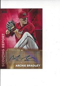 Autógrafo Topps 1 Scouting Report 2016 Archie Bradley Arizona Diamondbacks - Imagen 1 de 1