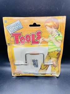 Vintage 1979 Larami Die Cast Metal Tool Childs Toy Hand Drill - Picture 1 of 3