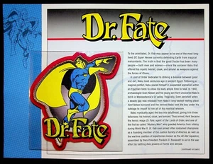 DC Comics Willabee & Ward Official Patch Collection Dr. Fate Patch 2008 - Imagen 1 de 4