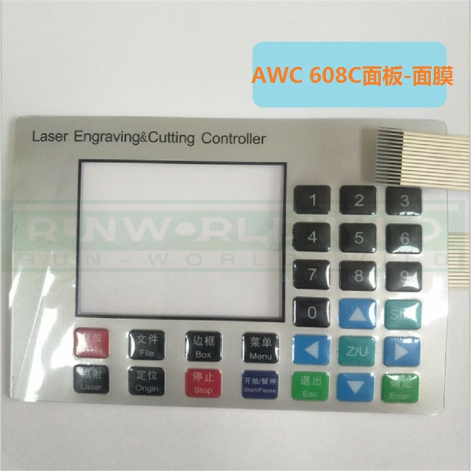 1pc new Membrane Keypad FIT FOR Ruida Laser Controller AWC608C Protective Film - Image 1 of 1