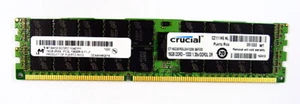 16GB Micron MT36KSF2G72PZ-1G4D1FF Arbeitsspeicher RAM, 2RX4 PC3L-10600R - Bild 1 von 3
