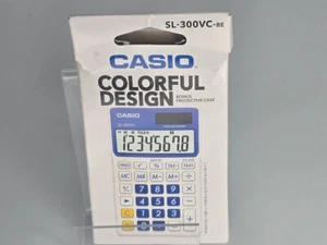 Casio SL-300VC-BE Blue Wallet Style Pocket, **OPEN BOX** - Picture 1 of 4