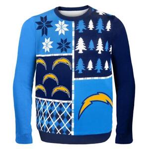 San Diego Chargers Busy Block NFL Ugly Sweater XX-Large